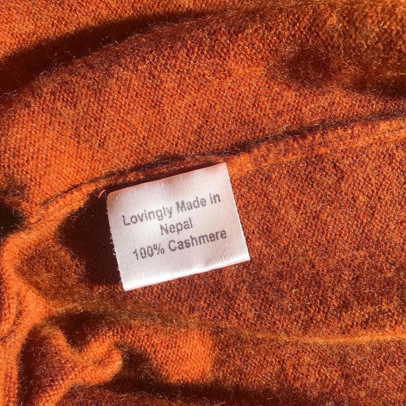 Beklina Cashmere Ballet Wrap, Kabocha, S/M - Picture 5 of 5